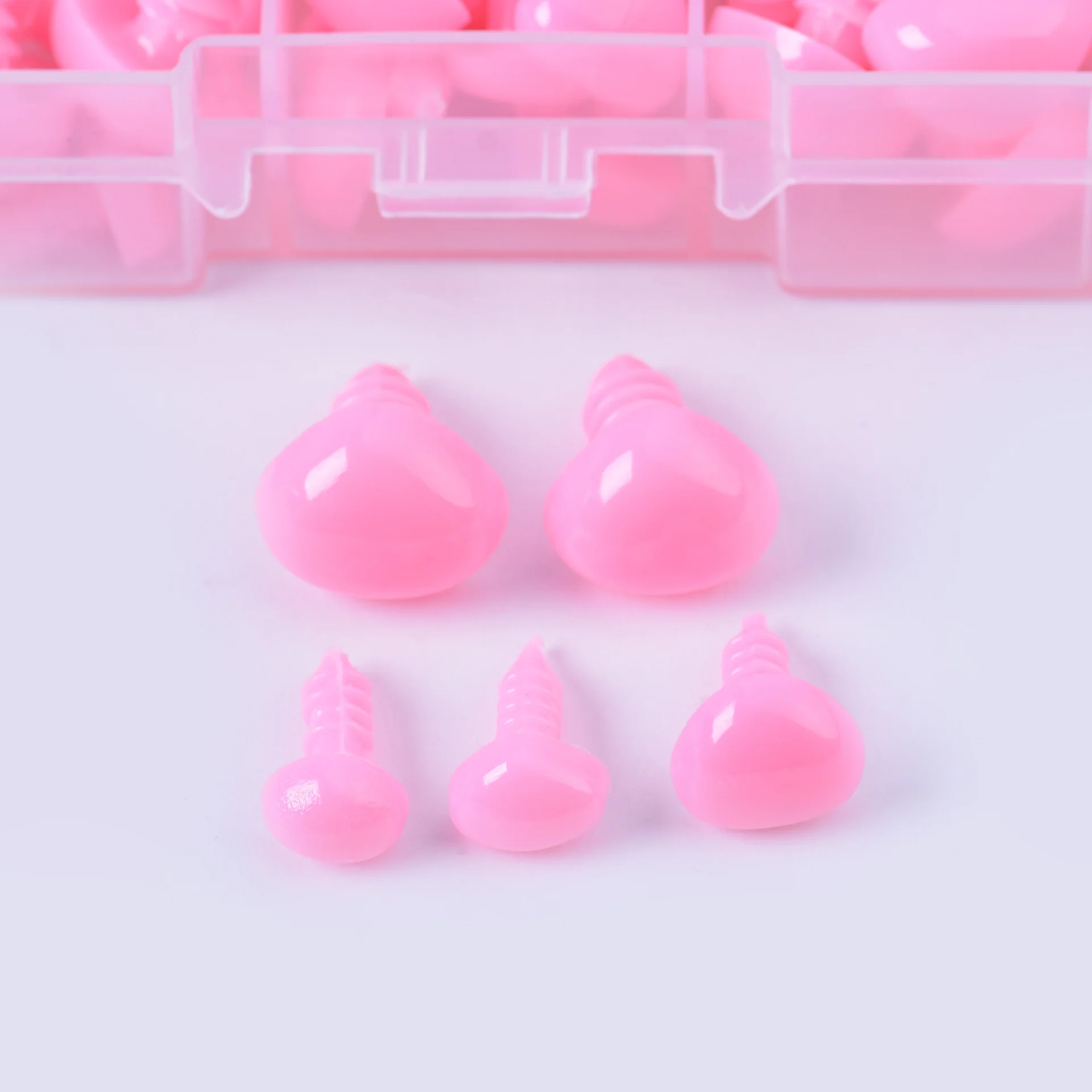 100Pcs-Stuffed-Doll-Safety-Nose-Crafting-Nose-Fake-Crafting-Nose-Plastic-for-Stuffed-Animals_1e8cf1f3-6b7b-413a-a5b2-538cc6e62356.aad2023c72dd2d00b56bf47556a6a974 Pink Nose with Wosher (නාසය- වොශර් සමග) - Image 1