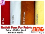 Rabbit Faux Fur Fabric