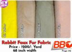 Rabbit Faux Fur Fabric - Image 2